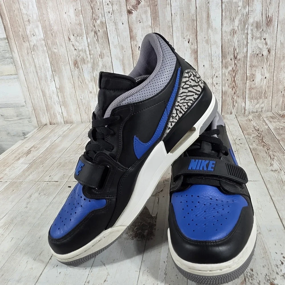 Jordan Legacy 312 Low Hyper Royal Black Blue CD7069-041 Mens 10.5 Sneaker